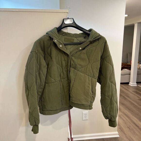 BLANKNYC Green Quilted Hooded Women's Jacket - Picture 3 of 8